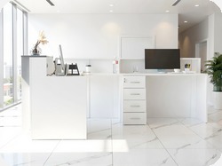 Recepcja z laminatu HPL